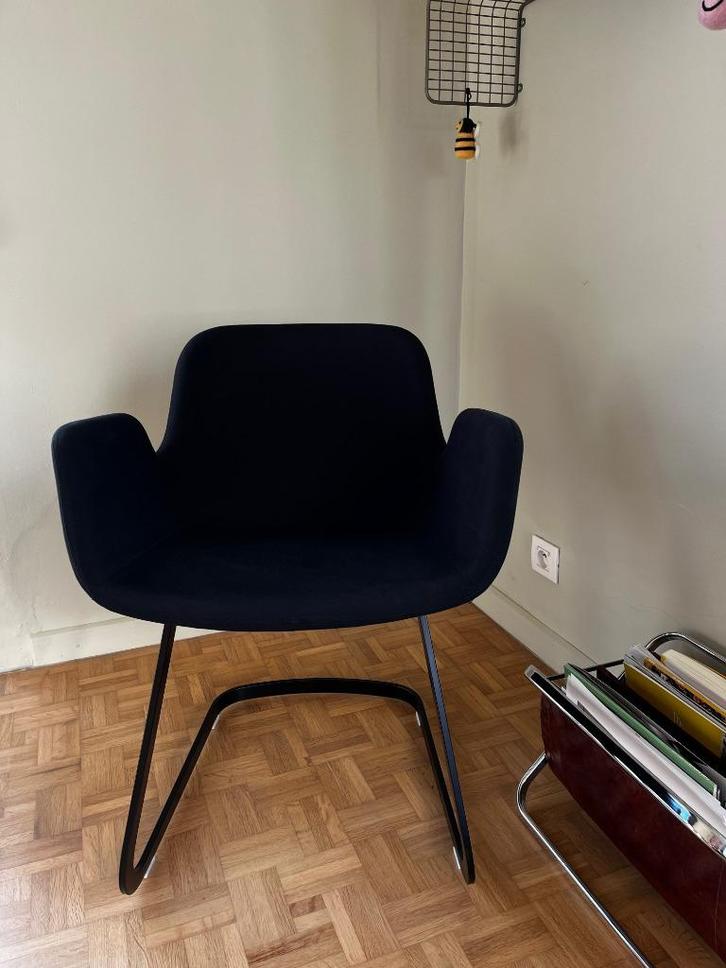 4 x vintage design stoel zetel fauteuil italiaans Lapalma, Huis en Inrichting, Fauteuils, Gebruikt, Kunststof, Metaal, Stof, Overige materialen