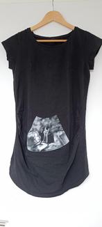 Zwangerschaps t-shirt, Kleding | Dames, Zwangerschapskleding, Maat 38/40 (M), Shirt of Top, Zo goed als nieuw, Zwart