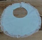 Frans brocante geborduurd slabbertje /kraagje, baby/ pop 6, Antiek en Kunst, Ophalen of Verzenden