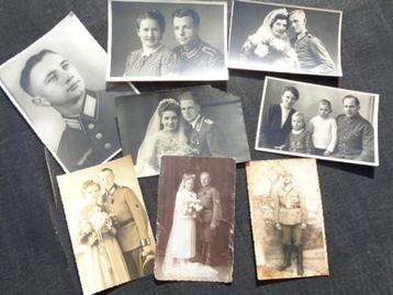 WO 2 soldaten , studio fotografie in postkaart formaat beschikbaar voor biedingen