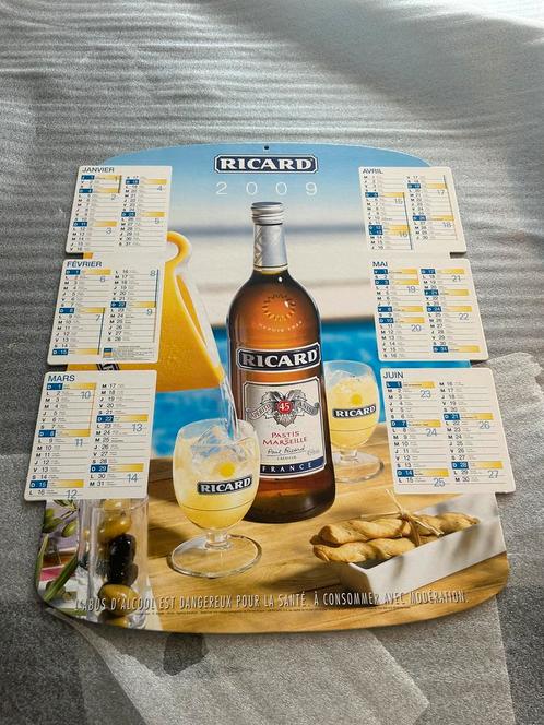 Calendrier Ricard 2009. État neuf., Collections, Marques & Objets publicitaires, Neuf, Autres types