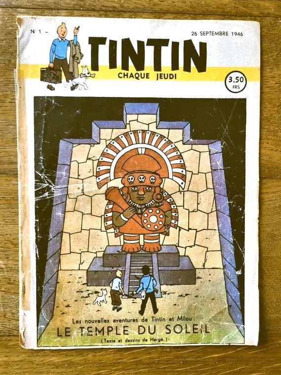 Kuifje, de krant nummer 1 uit 1946, Boeken, Stripverhalen, Gelezen, Eén stripboek, Ophalen of Verzenden