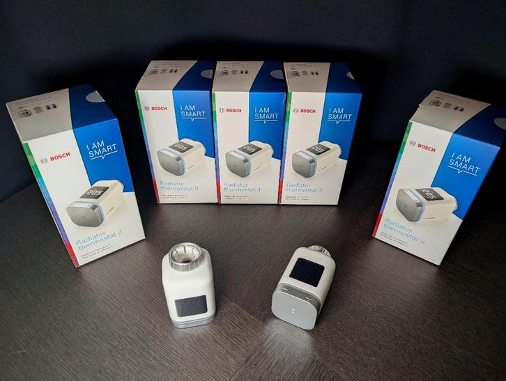 5x Bosch Radiator Thermostat II, Doe-het-zelf en Bouw, Thermostaten, Nieuw, Slimme thermostaat, Ophalen of Verzenden