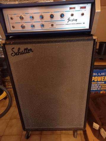 Ampli Faylon Hurricane II + Schaller 2x12, Musique & Instruments, Enlèvement, Utilisé, Guitare basse, 100 watts ou plus