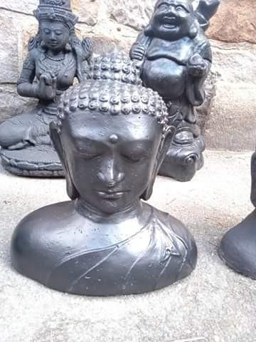 buste de bouddha 30 cm en pierre reconstituée, Maison & Meubles, Accessoires pour la Maison | Statues de Bouddha, Neuf, Enlèvement ou Envoi