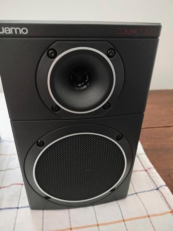 Jamo compact 500 boekenplank speakers IN BIJNA NIEUWE staat!, Audio, Tv en Foto, Luidsprekerboxen, Zo goed als nieuw, Front, Rear of Stereo speakers