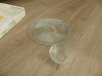 Plat de service rond en verre - très bon état, Maison & Meubles, Enlèvement ou Envoi, Comme neuf