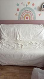 2dehands bedbank te koop ikea, Huis en Inrichting, Slaapkamer | Slaapbanken, Ophalen, Gebruikt, Beige, Tweepersoons