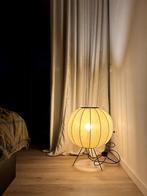 Lampadaire rond Knit-White 45 Low Sunrise - Fabriqué à la ma, Japandi, Enlèvement, Moins de 100 cm, Tissus