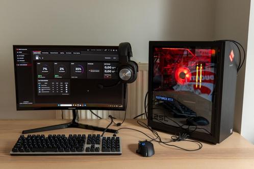 COMPLETE GAMING SETUP | RTX 3070 Ti | 144Hz | Logitech Gear, Computers en Software, Desktop Pc's, Zo goed als nieuw, 3 tot 4 Ghz