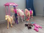 barbie mattel paarden set + paardenstal, Enlèvement, Utilisé, Barbie