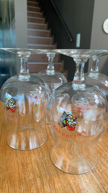 4 La Chouffe glazen, Ophalen, Zo goed als nieuw