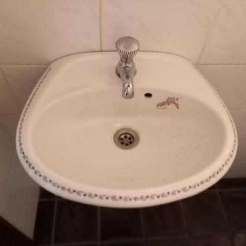 LAVABO Franse stijl met ovale spiegel en wc-papier houder, Doe-het-zelf en Bouw, Sanitair, Chroom, Ophalen