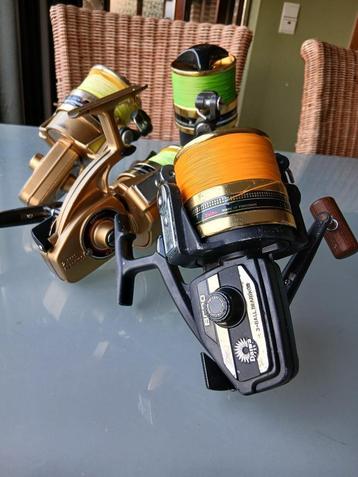 visgerief &  hengelsport & 4 daiwa zeemolens & nieuwe staat beschikbaar voor biedingen
