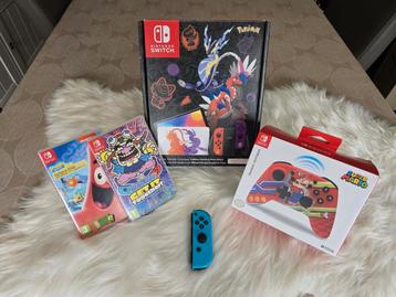 Switch oled Pokémon scarlet & violet editie beschikbaar voor biedingen