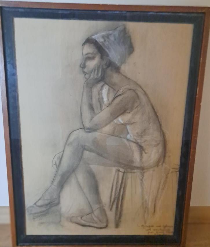 Balletdanseres door Paul Smolders, Antiek en Kunst, Kunst | Schilderijen | Klassiek, Ophalen