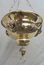 Mooie grote koperen godslamp religieus, Antiek en Kunst, Antiek | Religieuze voorwerpen, Ophalen of Verzenden