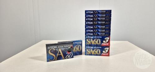 TDK SA60 Cassettebandje | Tape | 60 Minuten | Nieuw | Type 2, Cd's en Dvd's, Cassettebandjes, Nieuw in verpakking, Onbespeeld