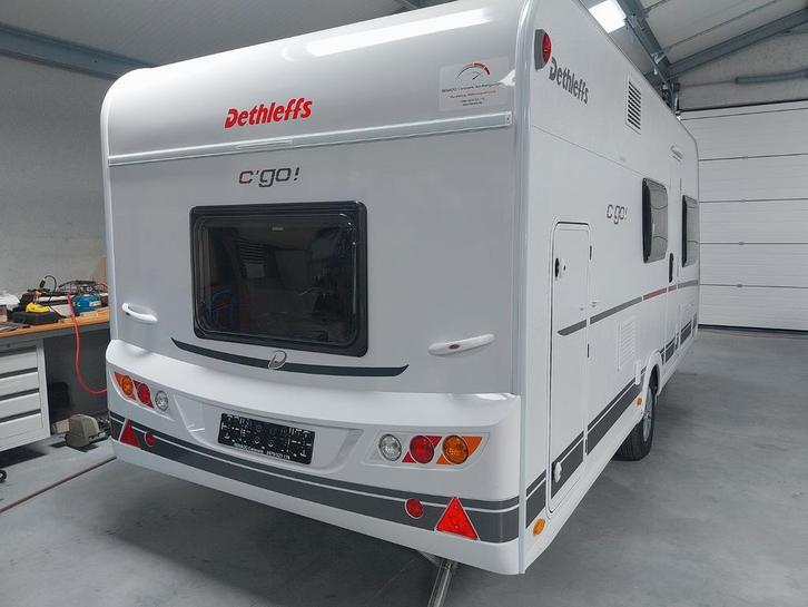 Dethleffs C'Go 495 QSK met stapelbed, Caravans en Kamperen, Caravans, Bedrijf, Dethleffs, Stapelbed, Mover, Ophalen