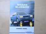 Brochure NISSAN Bluebird, Frans, 1987, Boeken, Auto's | Folders en Tijdschriften, Nissan, Verzenden