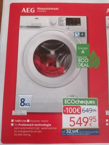 AEG wasmachine nieuw, niet uitpakken nieuw winkel