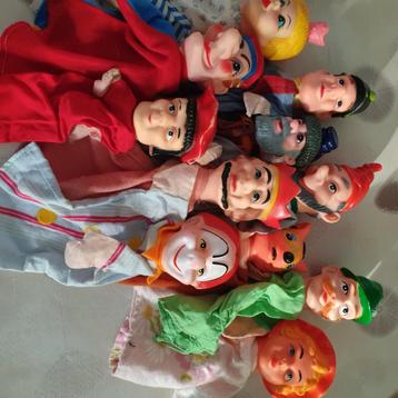 Handpoppen 11 stuks voor poppenkast  beschikbaar voor biedingen
