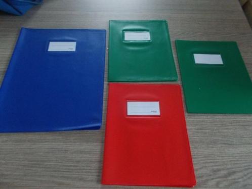 * Lot de 4 couvertures plastiques pour cahier + autres neufs, Diversen, Schoolbenodigdheden, Nieuw, Verzenden