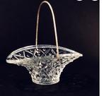 Vintage ( 1970) glazen mandje, Antiek en Kunst, Ophalen of Verzenden