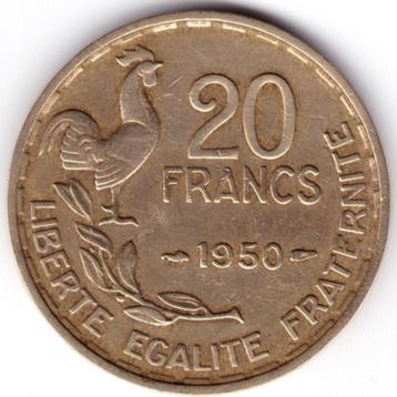 Frankrijk 20 francs, 1950