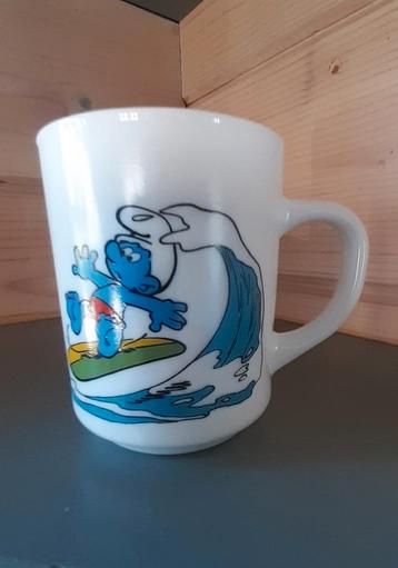Mug à main Le Schtroumpf arcopal 1991., Enlèvement ou Envoi, Comme neuf