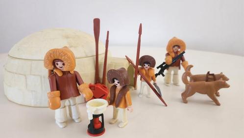 Playmobil - Iglo met eskimo's (ref 3465), Kinderen en Baby's, Speelgoed | Playmobil, Gebruikt, Complete set, Ophalen of Verzenden