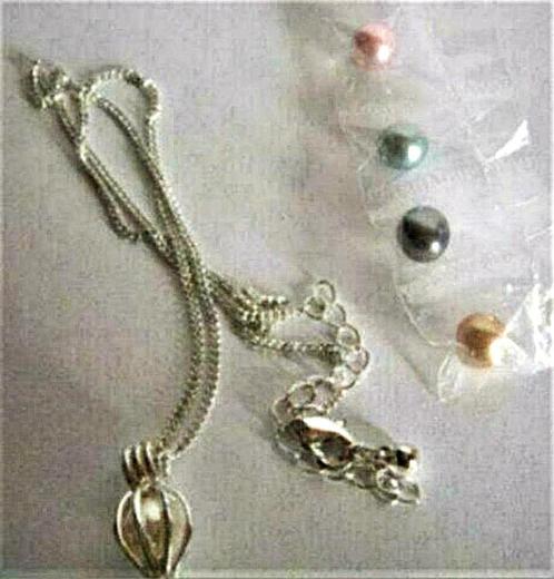 AVON: De verwisselbare parelketting, Handtassen en Accessoires, Kettingen, Nieuw, Zilver, Zilver, Ophalen of Verzenden