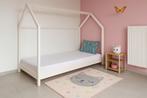 Wit Huisbed 90x200, Kinderen en Baby's, Kinderkamer | Bedden, Ophalen, 85 tot 100 cm, Gebruikt, Lattenbodem