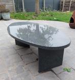 Granieten tafel voor bij een lounge. Weerbestendig., Tuin en Terras, Ophalen, Zo goed als nieuw