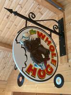Antiek uithangbord “The whole Hog”, Verzamelen, Retro, Ophalen, Huis en Inrichting