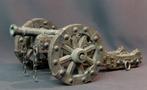 rare Maquette ancienne canon miniature 35cm bronze affût, Antiquités & Art, Bronze, Envoi