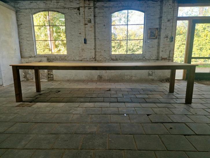 Smalle lange tafel, boeren tafel, franse tafel, kasteeltafel, Huis en Inrichting, Tafels | Eettafels, Gebruikt, Ophalen