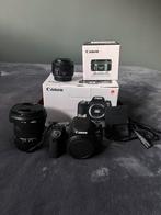 Canon EOS 77D Camera Set met Lenzen en Accessoires Te Koop, Ophalen, Zo goed als nieuw, Canon