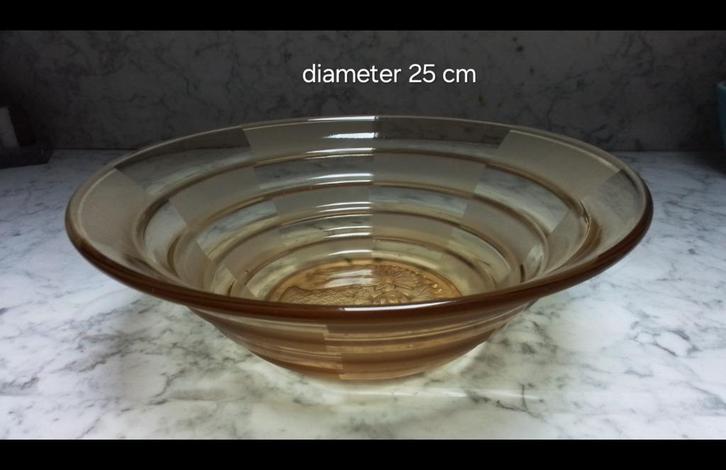 Jaren 30 fruitschaal, Antiek en Kunst, Antiek | Glaswerk en Kristal, Ophalen of Verzenden