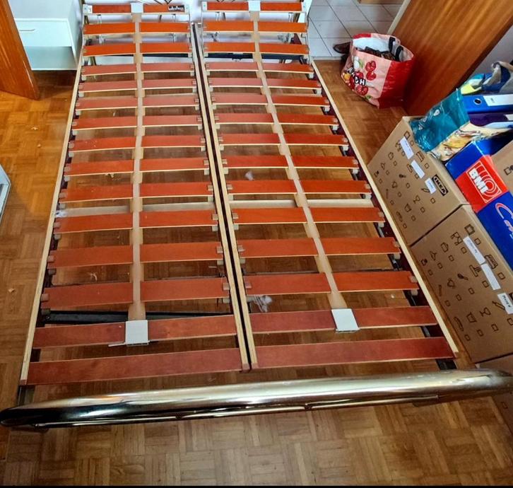 Prachtig Lattoflex ergoflex-bed op uitneembare poten 160/200, Huis en Inrichting, Slaapkamer | Bedden, Zo goed als nieuw, Ophalen