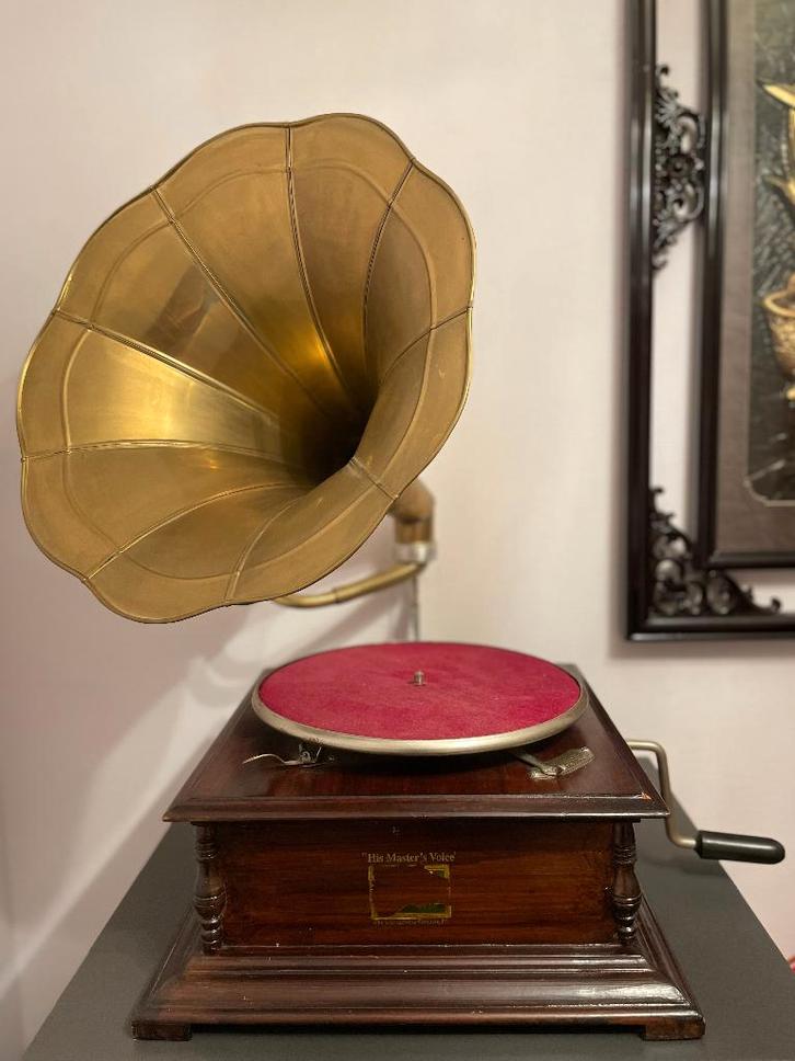 His Master's Voice grammofoon, Antiek en Kunst, Antiek | Tv's en Audio, Ophalen