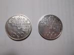 2 munten (500 BEF) van 1980 NLD 150 j. Onafh. België € 15,00, Postzegels en Munten, Ophalen of Verzenden, Losse munt