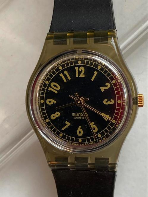 Swatch LM 107 SIXY FIVE LEI 1992, Handtassen en Accessoires, Horloges | Dames, Zo goed als nieuw, Swatch, Overige materialen, Kunststof