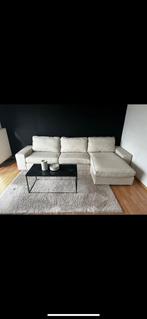 Beige 4-zits kivik zetel met bijhorende voetenbank, Huis en Inrichting, Ophalen, 300 cm of meer, Zo goed als nieuw, Vierpersoons of meer