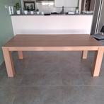 Massieve fineer eiken eettafel, Ophalen, Zo goed als nieuw