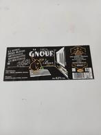 1 label LA GNOUF BLOND, Verzamelen, Biermerken, Ophalen of Verzenden