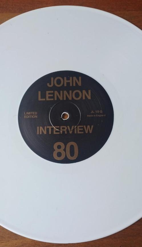 JOHN LENNON// Interview 80// Witte vinyl 10"" //, Cd's en Dvd's, Vinyl | Overige Vinyl, Ophalen of Verzenden