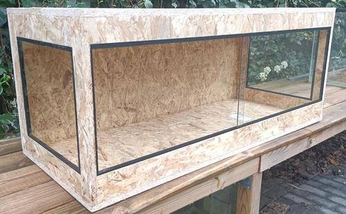 nieuw osb3 reptielen terrarium 100x50x50 met zij ramen, Dieren en Toebehoren, Reptielen en Amfibieën | Toebehoren, Nieuw, Ophalen
