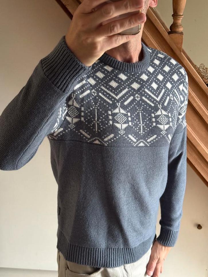 Magnifique pull d'hiver - homme M, Vêtements | Hommes, Pulls & Vestes, Comme neuf, Taille 48/50 (M), Bleu, Enlèvement ou Envoi