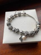 ALS NIEUW PANDORA ARMBAND, Handtassen en Accessoires, Armbanden, Verzenden, Zo goed als nieuw, Met bedels of kralen, Zilver